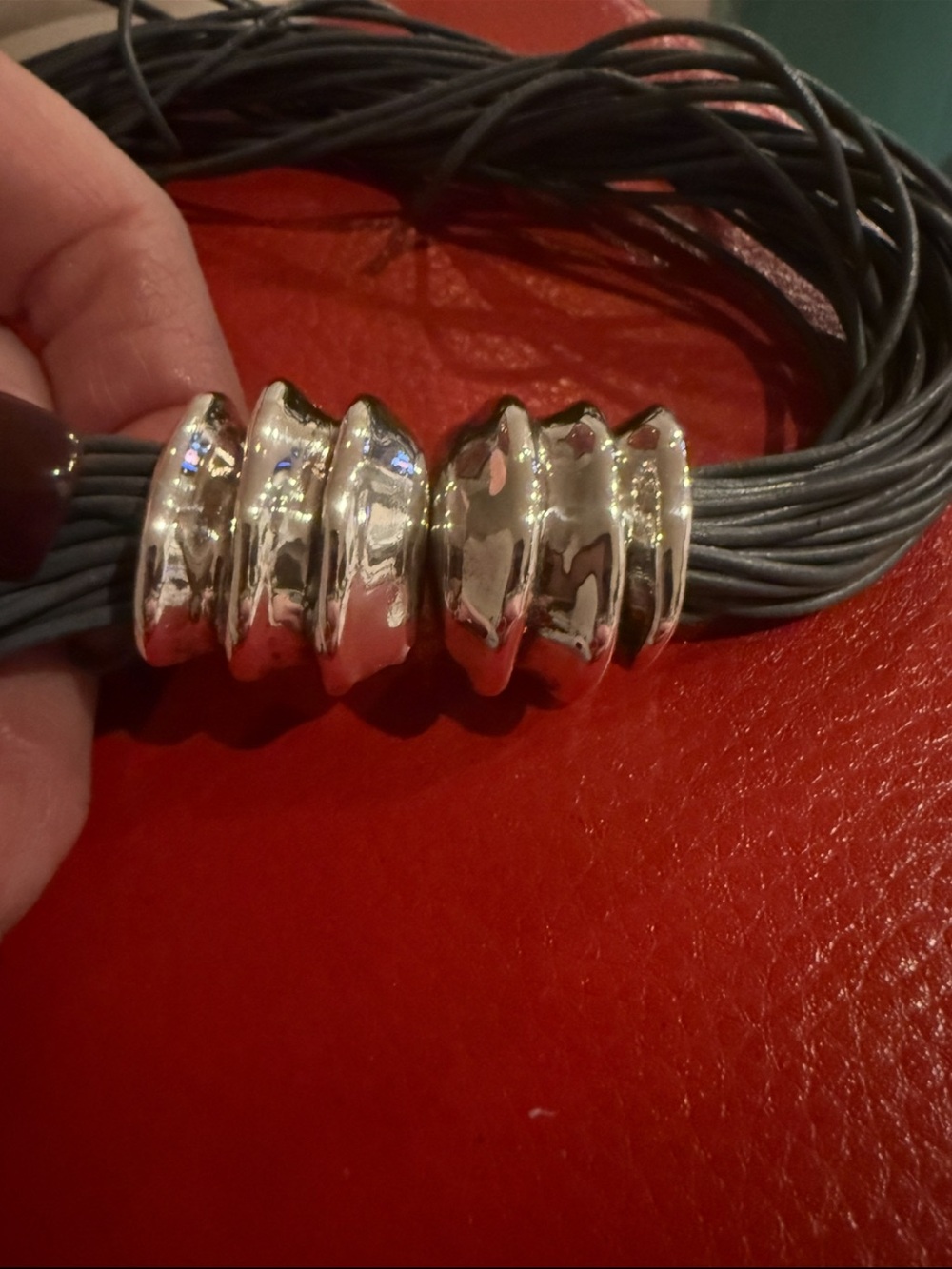 Vintage Bat-Ami SS Leather Cords Signed